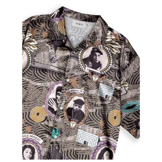 Grimey Unisex πουκάμισο Supastar Satin Button Up Shirt